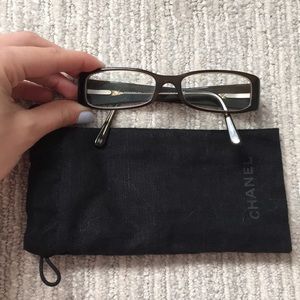 Chanel glasses with bag